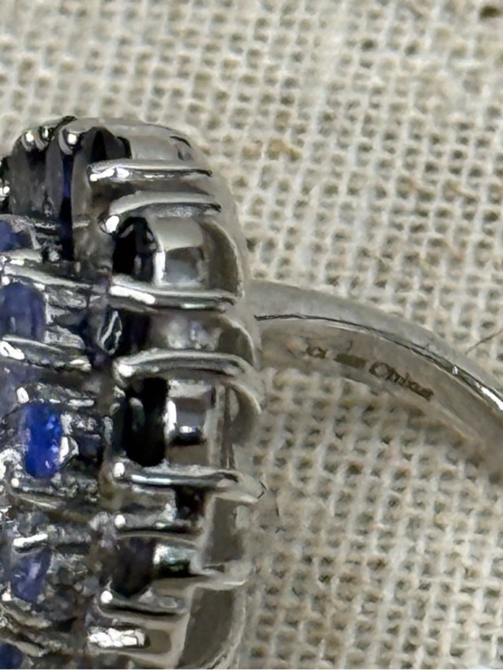 Vintage Colleen Lopez China JCL Sterling with Multi Stones Ring, Size 7. - Picture 5 of 5
